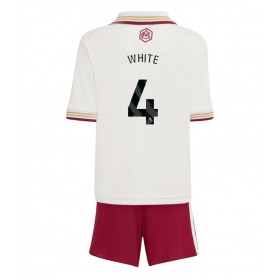 Arsenal Ben White #4 Tredje Kläder Barn 2025-26 Kortärmad (+ Korta byxor)